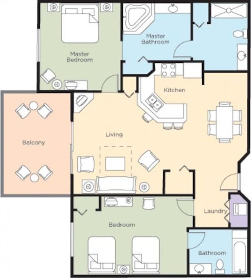 Bonnet Creek 2 Bedroom Deluxe Orlando Exterior photo